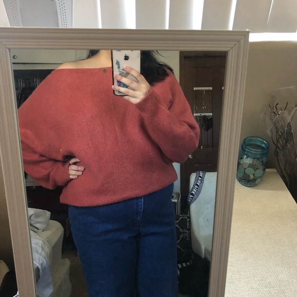 Forever 21 Sweaters - Off the shoulder terracotta sweater Forever 21 Sweaters - Off the shoulder terracotta sweater